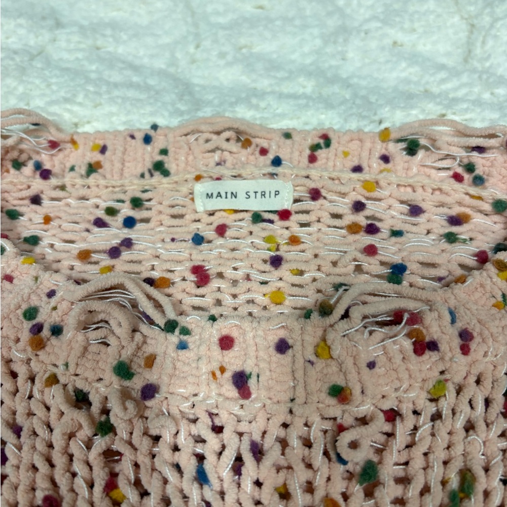 Main Strip Pink Multicolor Knit Sweater - Picture 3 of 3